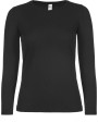 B&C Damen-Langarmshirt #E150 T-Shirts personalisierbar