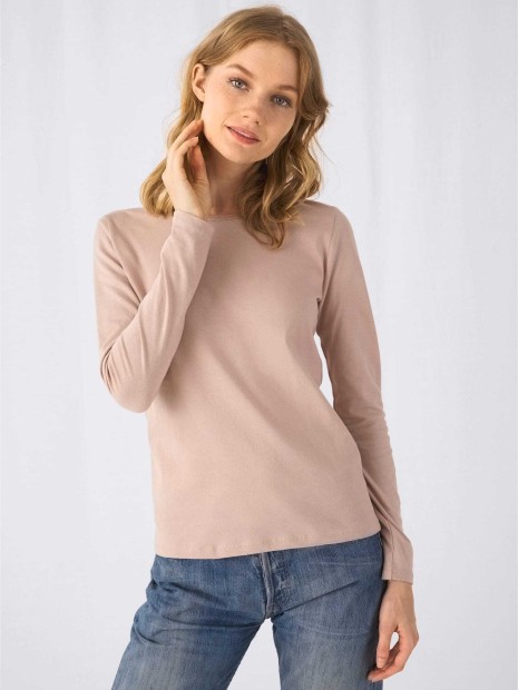 T-Shirts à personnaliser B&C T-shirt manches longues femme #E150 