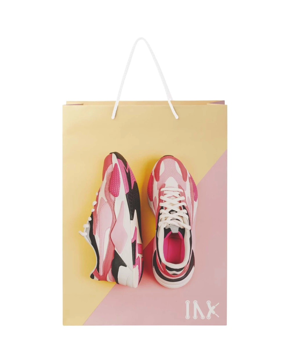 Sacs & Bagagerie personnalisable 4DO Sac en papier 170 g/m2 integra fait à la main avec poignées torsadées en plastique, 31 x 12 x 41 cm