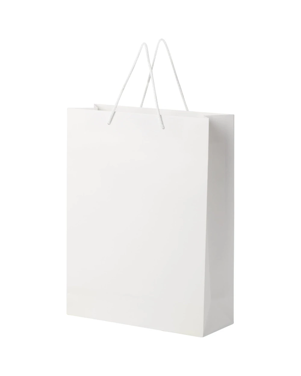 Sacs & Bagagerie personnalisable 4DO Sac en papier 170 g/m2 integra fait à la main avec poignées torsadées en plastique, 31 x 12 x 41 cm