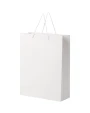 Tassen & Zakken 4DO Handgemaakte 170 g/m2 integra papieren tas met PP woven handgrepen - 31 x 12 x 41 cm voor bedrukking &amp; borduring