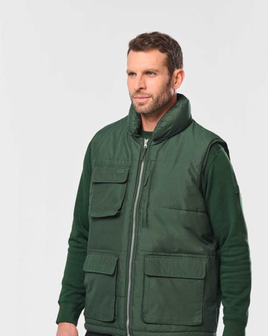 Vestes personnalisable Wk. Designed To Work Bodywarmer matelassé homme