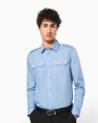Chemises personnalisable KARIBAN Chemise pilote manches longues homme