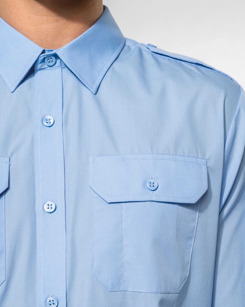 KARIBAN Langarm-Pilotenhemd für Herren Hemden personalisierbar