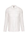 KARIBAN Chemise pilote manches longues homme /api/colors/7a92cd2d-10d2-40b4-928b-296bb7487506 personnalisable
