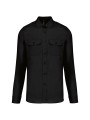 KARIBAN Chemise pilote manches longues homme /api/colors/b9fdad4a-5e94-45cb-8c03-c08b349b28c3 personnalisable