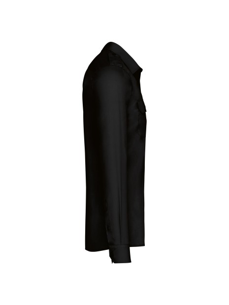 KARIBAN Chemise pilote manches longues homme /api/colors/b9fdad4a-5e94-45cb-8c03-c08b349b28c3 personnalisable