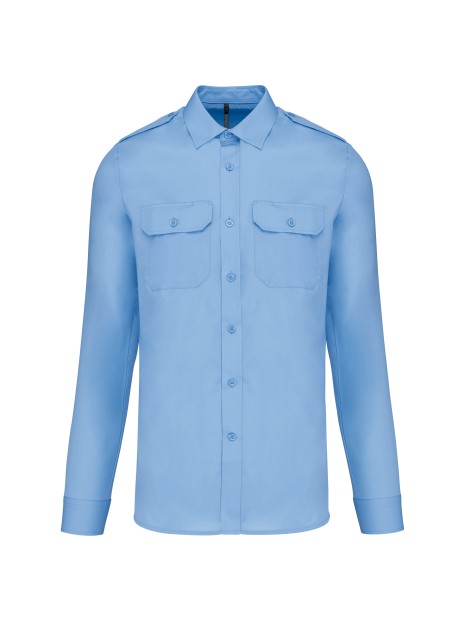 KARIBAN Chemise pilote manches longues homme /api/colors/549fa598-8d61-4fa2-82ad-90f4d2ec39ab personnalisable