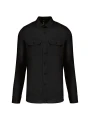 KARIBAN Chemise pilote manches longues homme /api/colors/b9fdad4a-5e94-45cb-8c03-c08b349b28c3 personnalisable