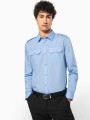 Chemises à personnaliser KARIBAN Chemise pilote manches longues homme 