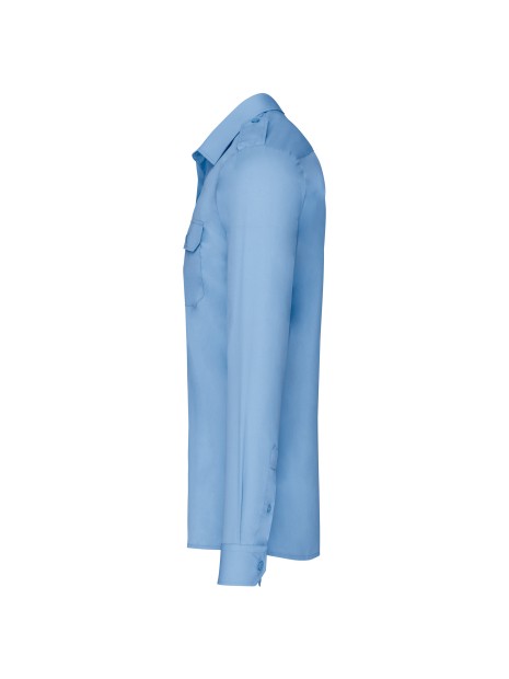 KARIBAN Chemise pilote manches longues homme /api/colors/549fa598-8d61-4fa2-82ad-90f4d2ec39ab personnalisable