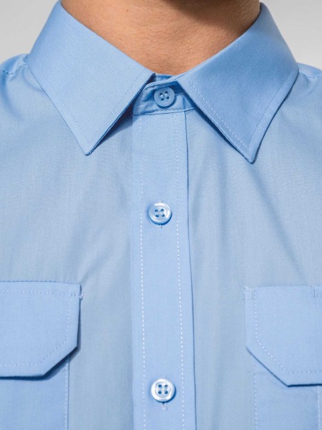 Chemises à personnaliser KARIBAN Chemise pilote manches longues homme 