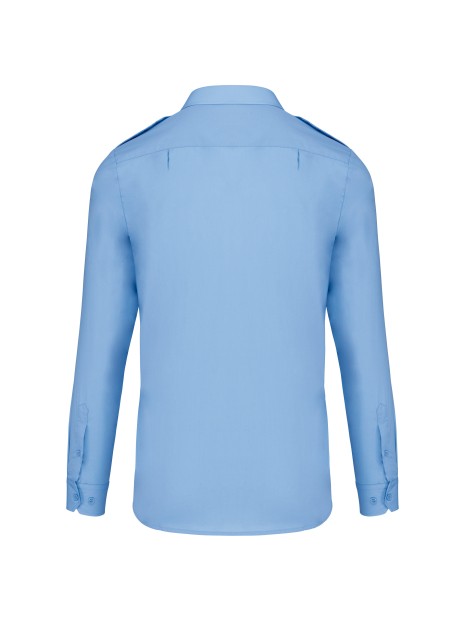 KARIBAN Chemise pilote manches longues homme /api/colors/549fa598-8d61-4fa2-82ad-90f4d2ec39ab personnalisable