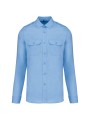 KARIBAN Chemise pilote manches longues homme /api/colors/549fa598-8d61-4fa2-82ad-90f4d2ec39ab personnalisable