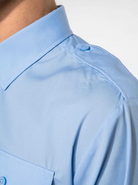 Chemises à personnaliser KARIBAN Chemise pilote manches longues homme 