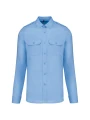 KARIBAN Chemise pilote manches longues homme /api/colors/549fa598-8d61-4fa2-82ad-90f4d2ec39ab personnalisable