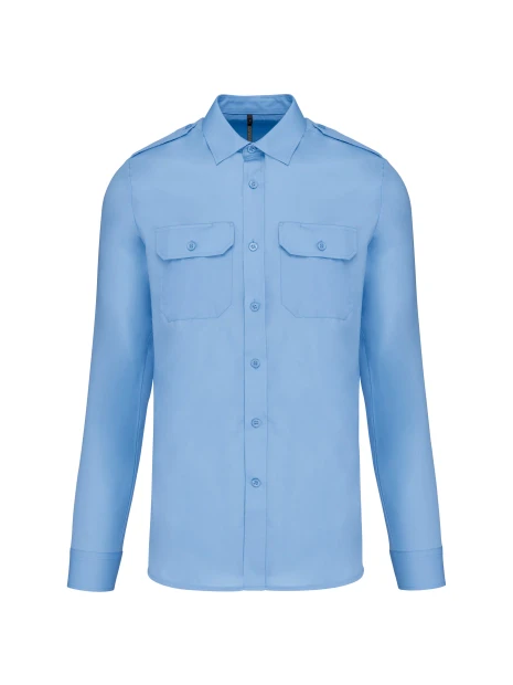 KARIBAN Chemise pilote manches longues homme /api/colors/549fa598-8d61-4fa2-82ad-90f4d2ec39ab personnalisable