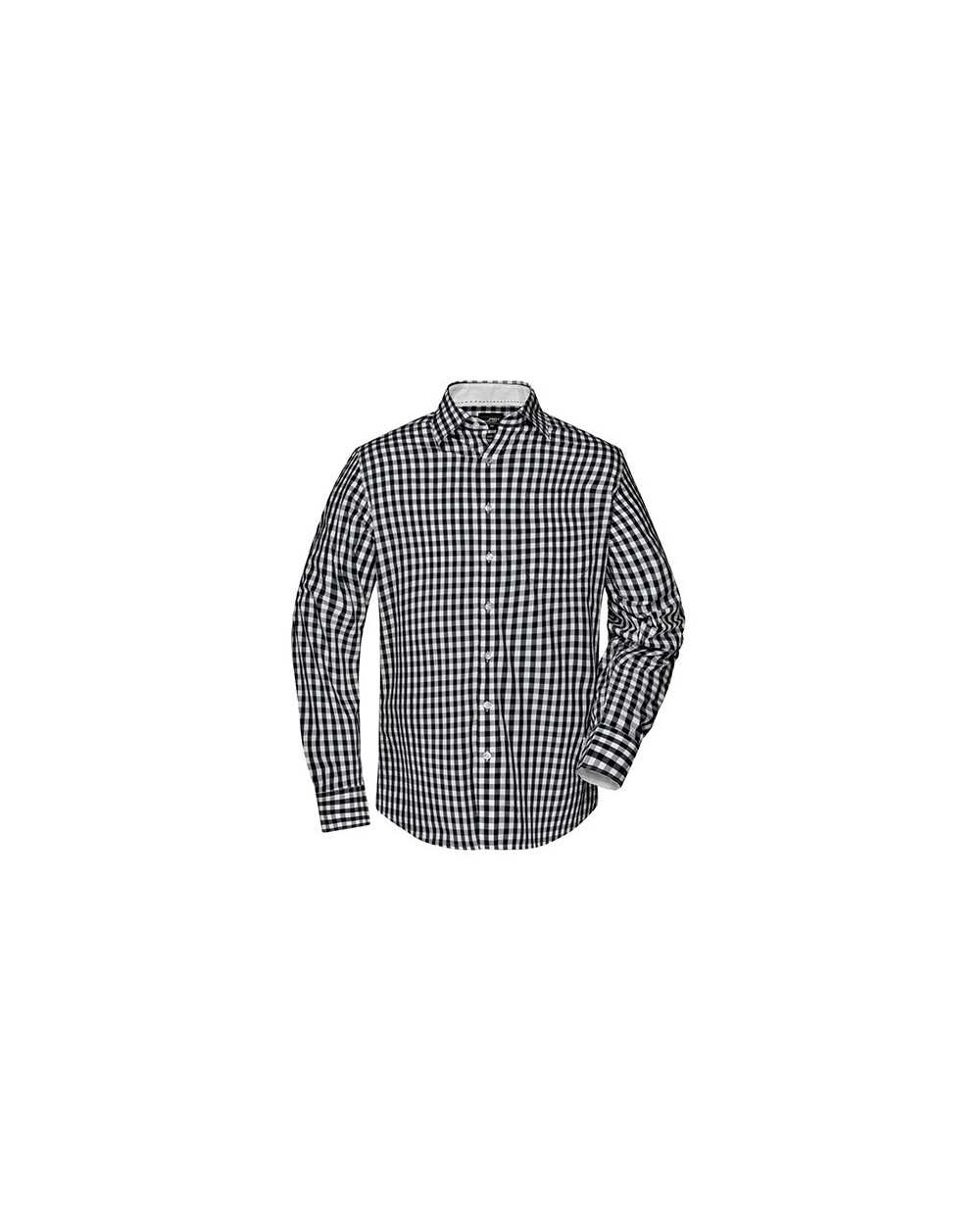 JAMES & NICHOLSON Men`s Checked Shirt Hemden personalisierbar