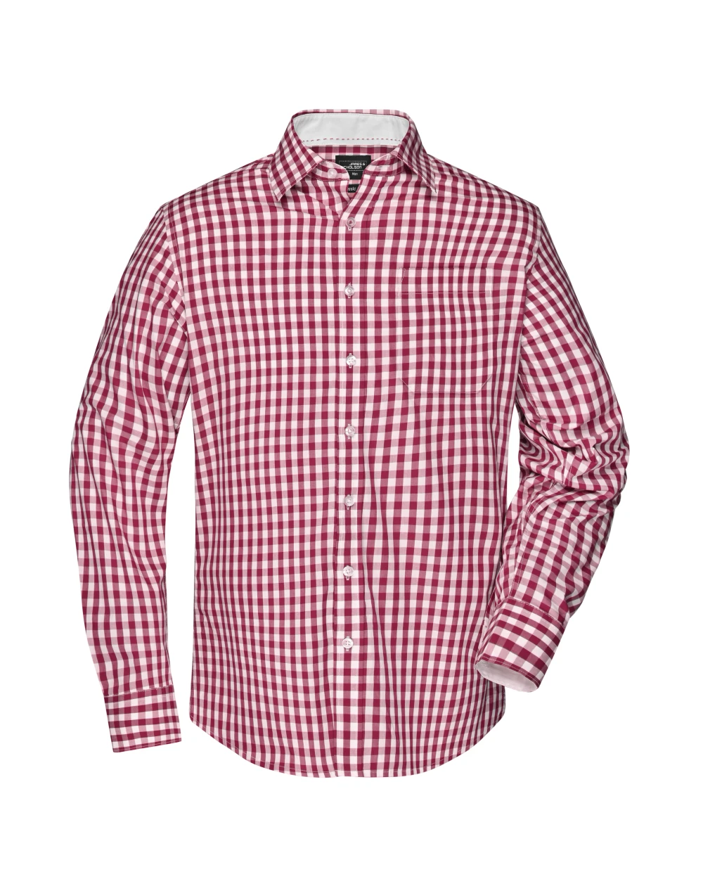 Hemden JAMES & NICHOLSON Men`s Checked Shirt voor bedrukking &amp; borduring