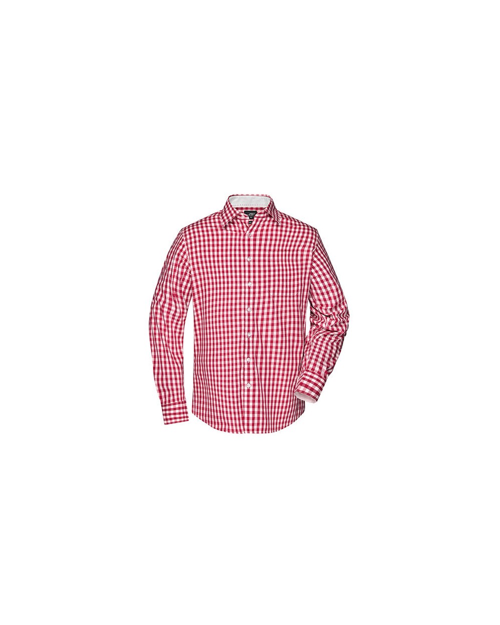 Hemden JAMES & NICHOLSON Men`s Checked Shirt voor bedrukking &amp; borduring
