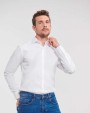 RUSSELL Men's Long Sleeve Ultimate Stretch Hemden personalisierbar