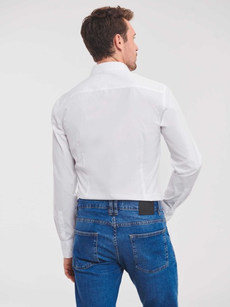 Chemises à personnaliser RUSSELL Chemise homme manches longues Ultimate stretch 