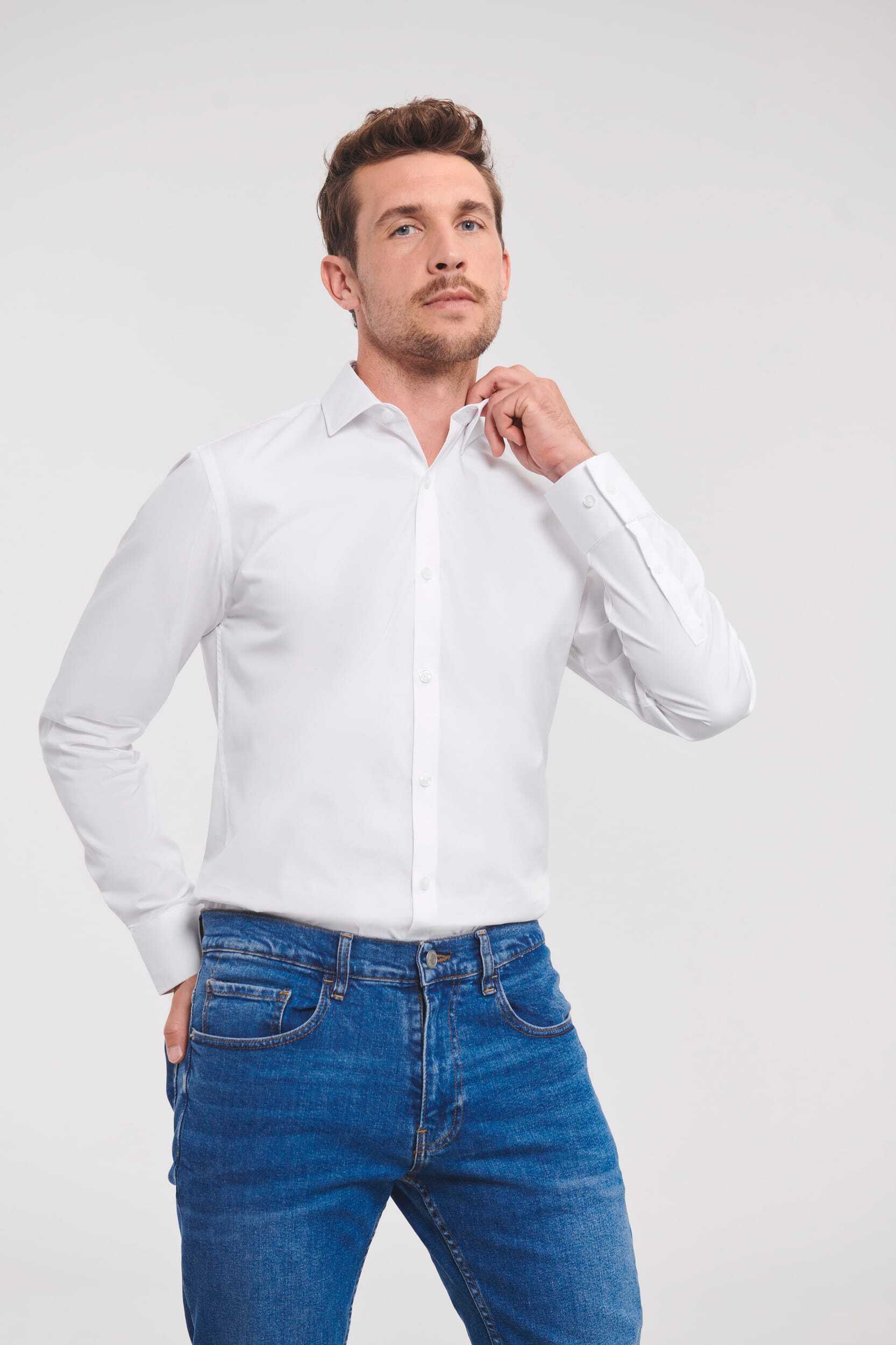 Chemises personnalisable RUSSELL Chemise homme manches longues Ultimate stretch