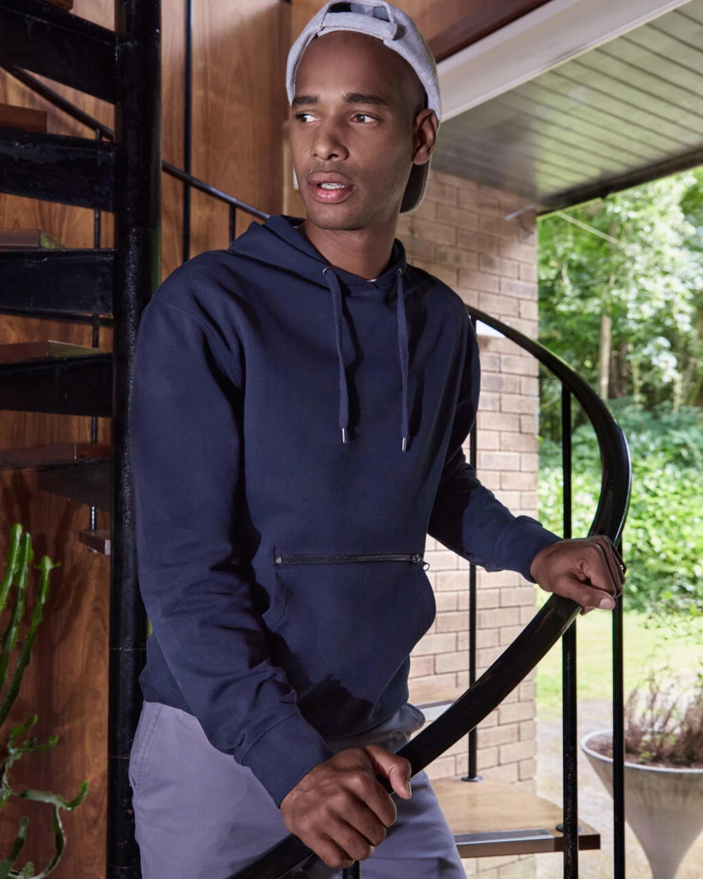 KUSTOM KIT Pique Hoodie with Zipped Pocket Sweatshirts personalisierbar