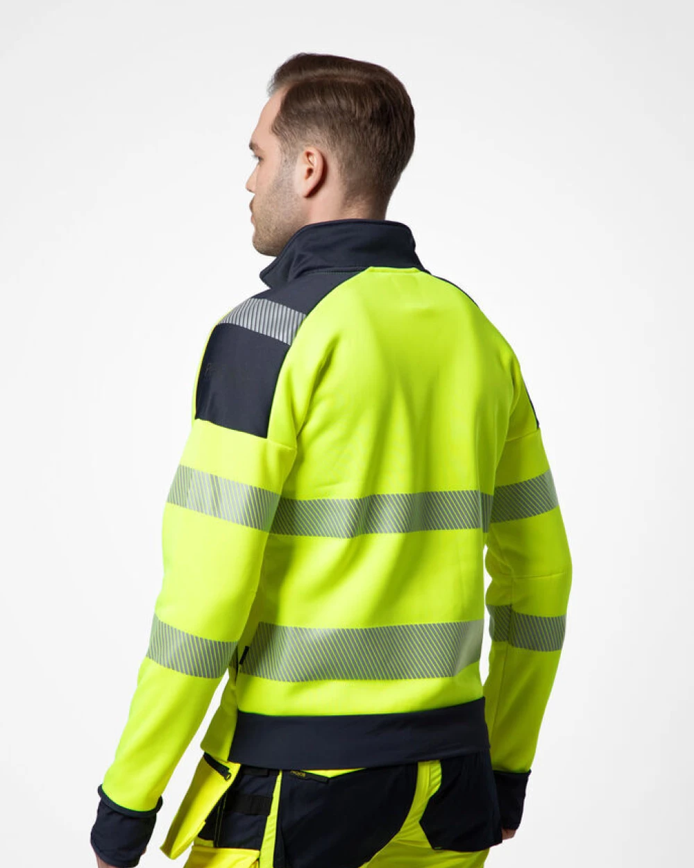 Sweaters & hoodies PROJOB 6109 SIGNALISATIESWEATER MET LANGE RITSSLUITING EN ISO 20471 KLASSE 3 voor bedrukking &amp; borduring