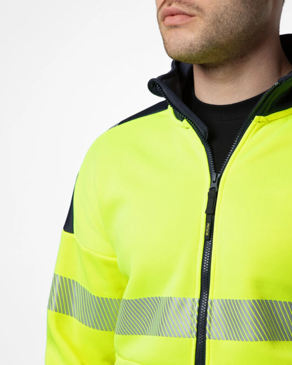 Sweaters & hoodies PROJOB 6109 SIGNALISATIESWEATER MET LANGE RITSSLUITING EN ISO 20471 KLASSE 3 voor bedrukking &amp; borduring