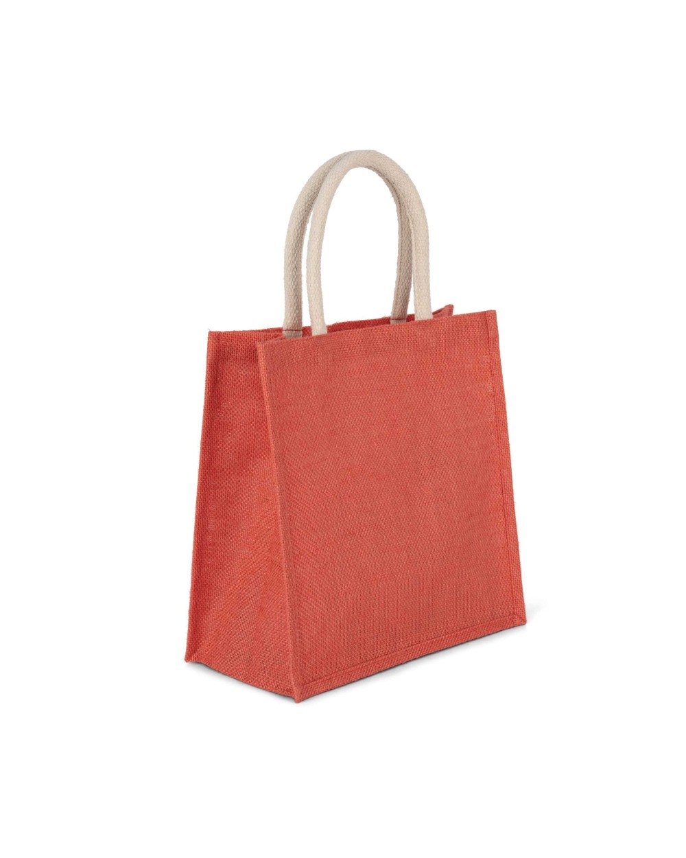 Tote bags KIMOOD Shopper van jutecanvas - groot model voor bedrukking &amp; borduring