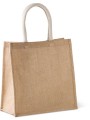 KIMOOD Sac style cabas en toile de jute - grand modèle  personnalisable