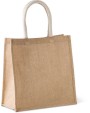 KIMOOD Jutetasche im Cabas-Stil Groß Tote Bags personalisierbar