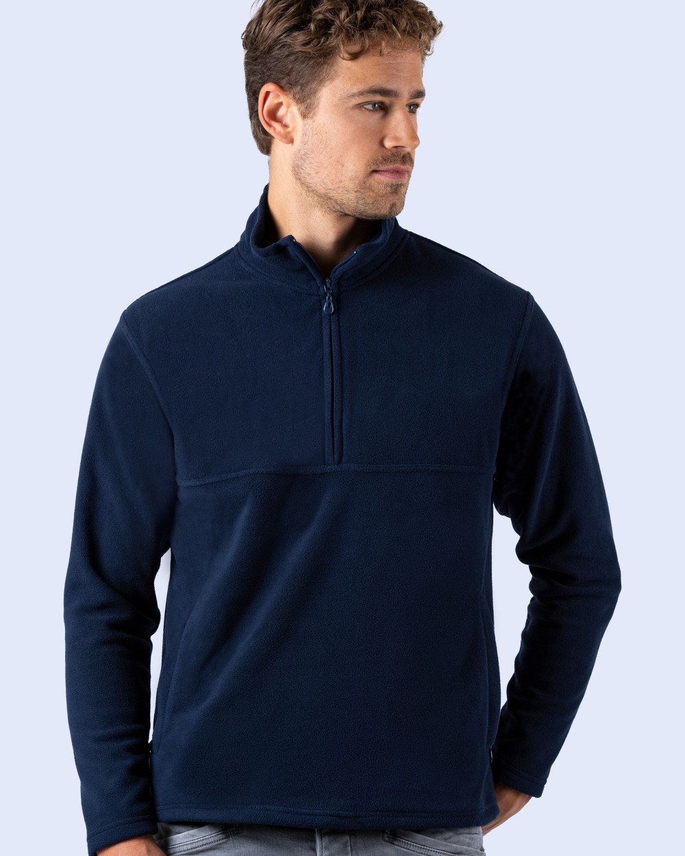 Polar Fleeces STARWORLD ZIP NECK FLEECE voor bedrukking &amp; borduring