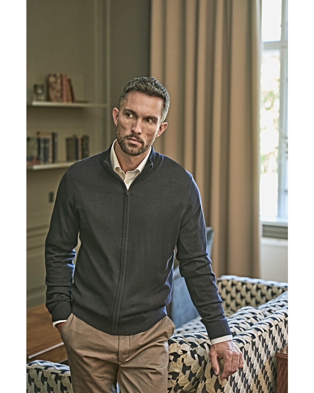 Truien TEE JAYS Full Zip Knit voor bedrukking &amp; borduring