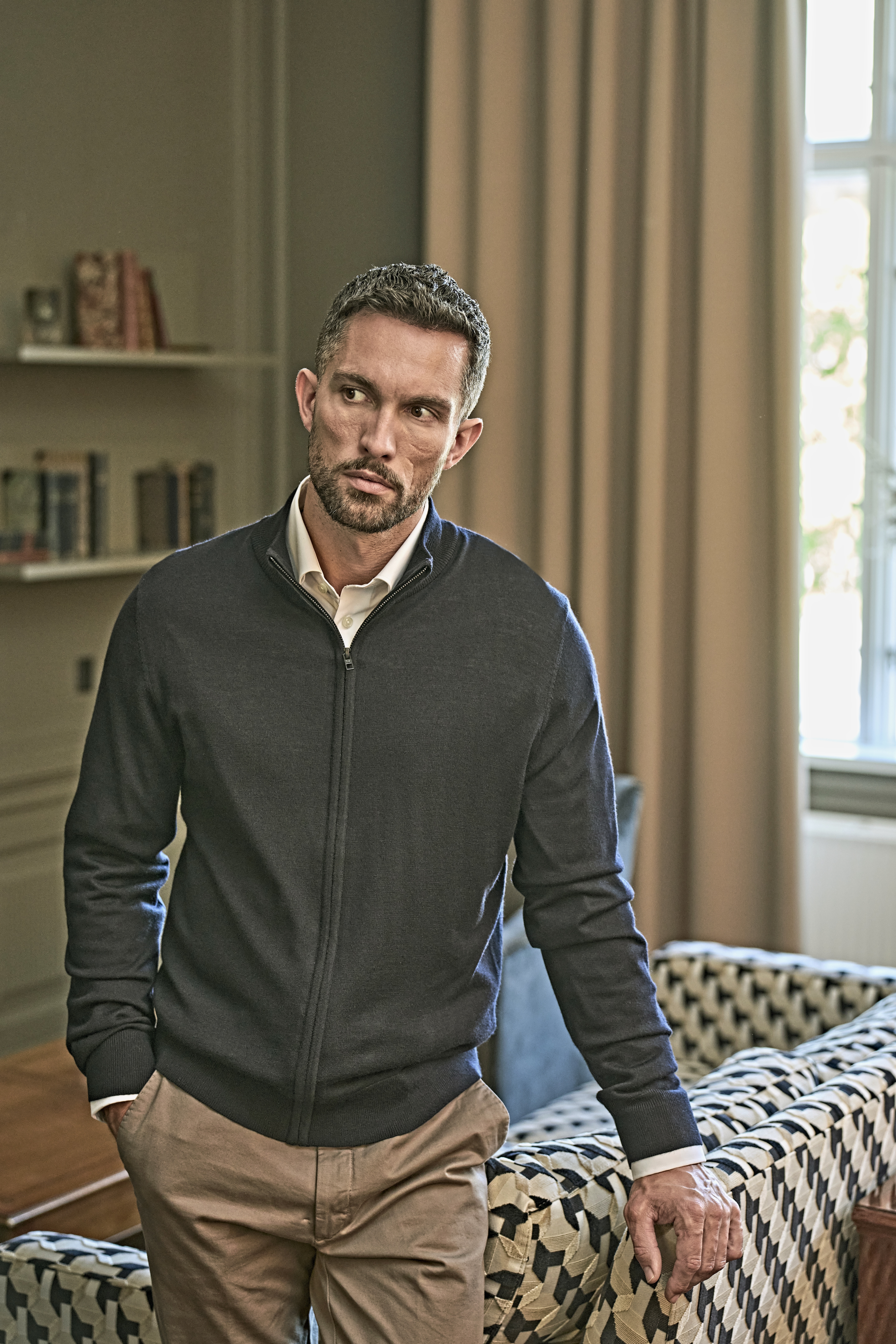 TEE JAYS Full Zip Knit Pullovers personalisierbar