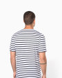 T-Shirts personnalisable Kariban T-shirt rayé marin avec poche manches courtes homme