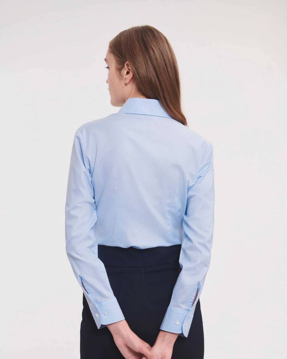 RUSSELL Ladies' Long Sleeve Easy Care Oxford Shirt Hemden personalisierbar