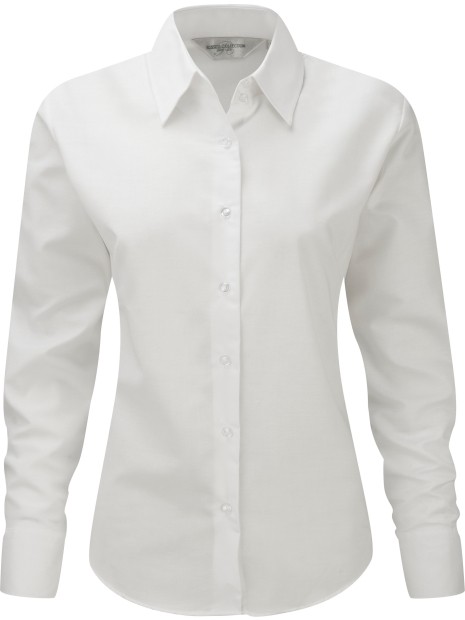RUSSELL Chemise femme manches longues Oxford /api/colors/7a92cd2d-10d2-40b4-928b-296bb7487506 personnalisable
