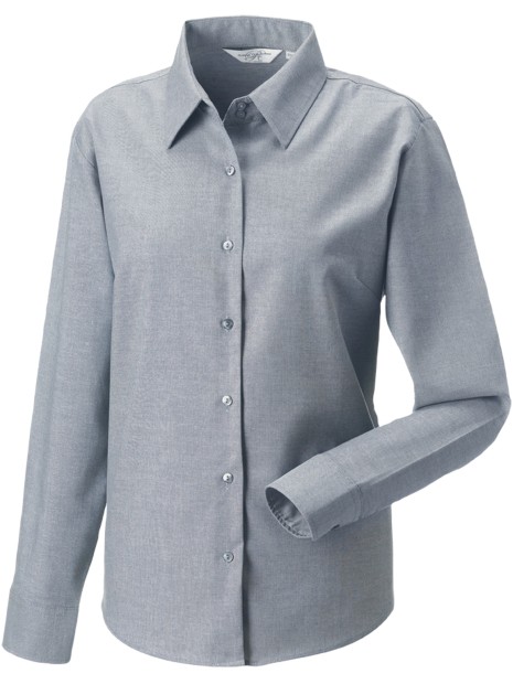 RUSSELL Chemise femme manches longues Oxford /api/colors/12080c85-8950-461d-af35-871f7cb95d1d personnalisable