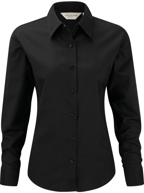RUSSELL Chemise femme manches longues Oxford /api/colors/b9fdad4a-5e94-45cb-8c03-c08b349b28c3 personnalisable