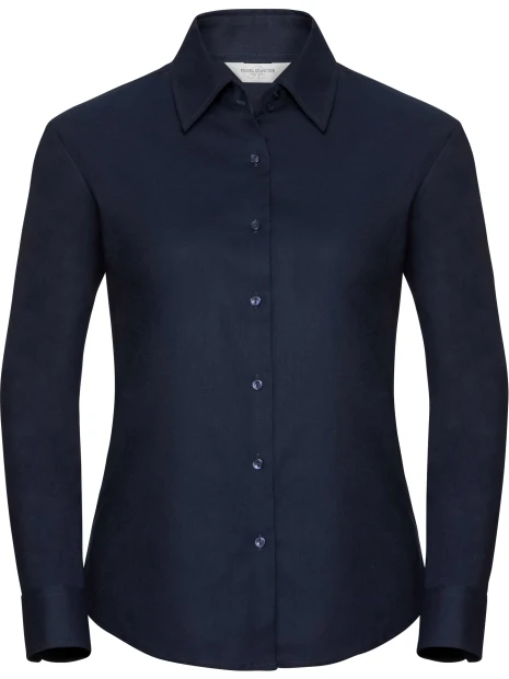 RUSSELL Chemise femme manches longues Oxford /api/colors/f616174a-642e-417a-958d-f6fb41267ae9 personnalisable