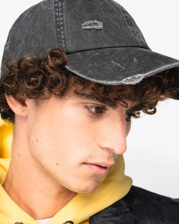 Casquettes personnalisable NATIVE SPIRIT Casquette écoresponsable effet déchiré unisexe