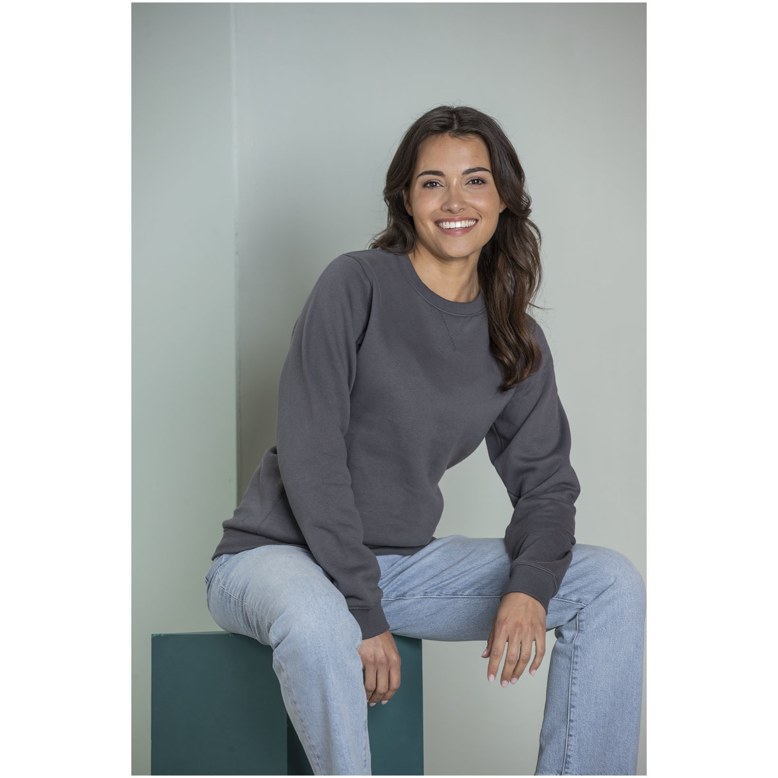 ELEVATE Jasper Pullover mit Rundhalsausschnitt aus Bio-Material für Damen Sweatshirts personalisierbar