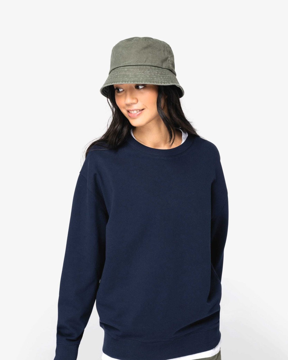 Sweaters & hoodies NATIVE SPIRIT Ecologische uniseks sweater met ronde hals en verlaagde schouders French Terry voor bedrukking &amp; borduring