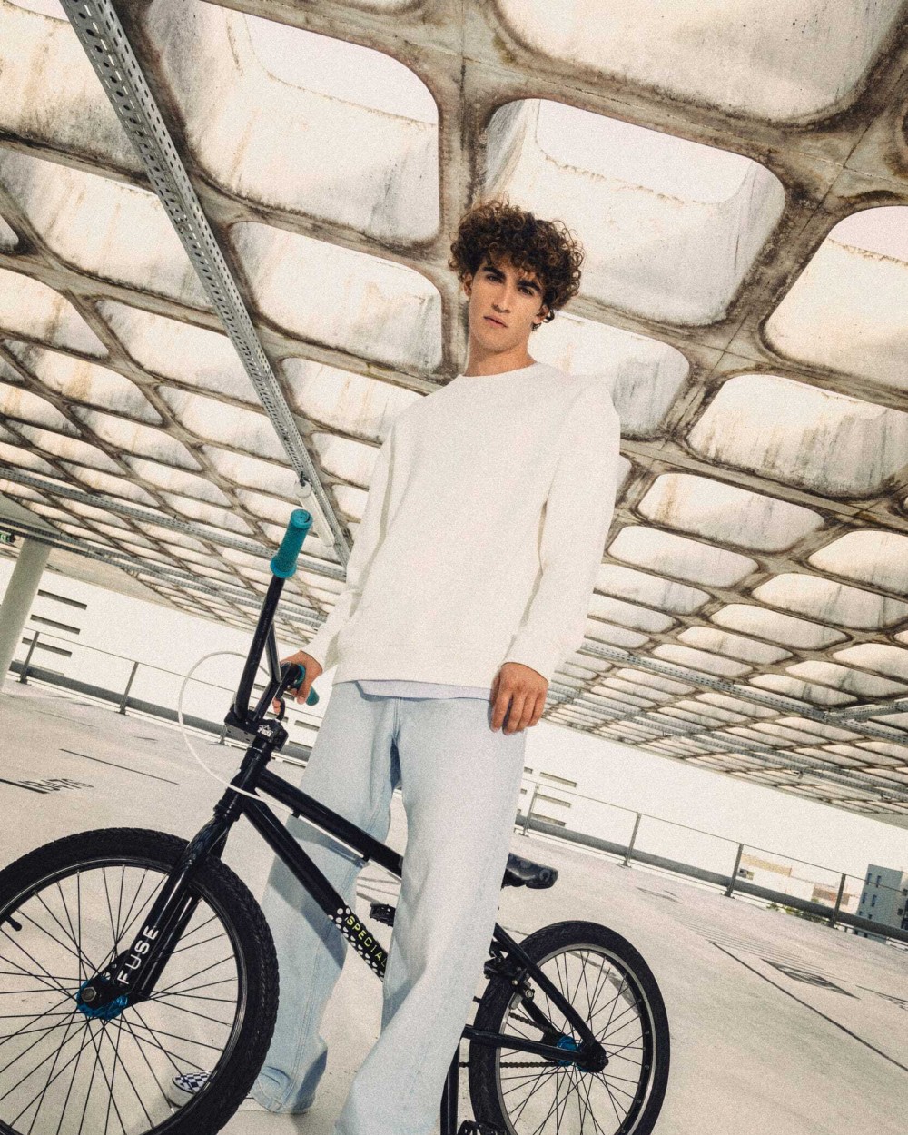 Sweat-shirts personnalisable NATIVE SPIRIT Sweat-shirt écoresponsable à col rond à épaules tombantes French Terry unisexe