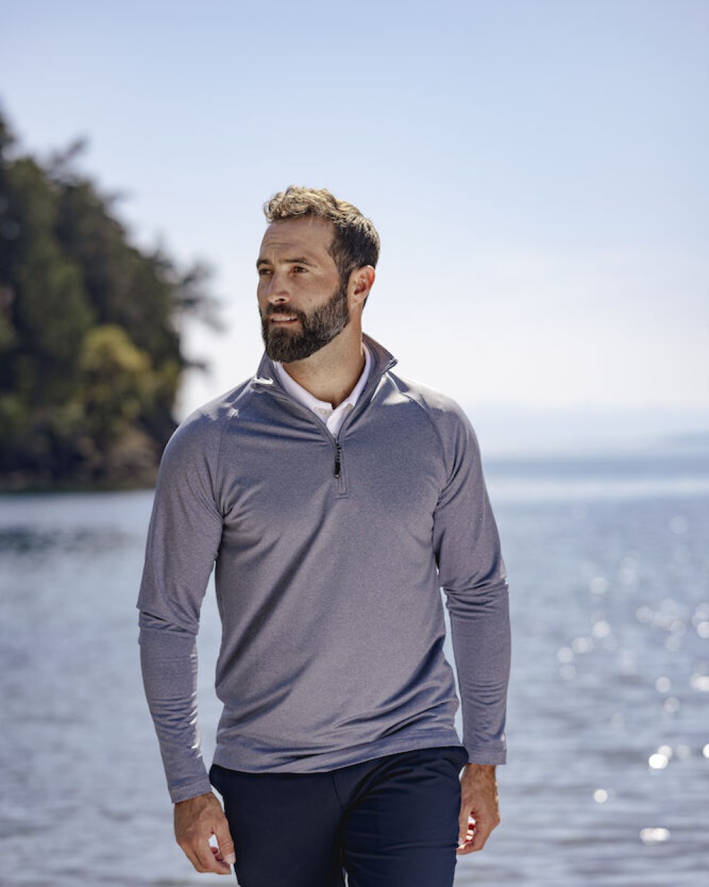 Sweaters & hoodies CUTTER & BUCK Coos Bay Half Zip Heren voor bedrukking &amp; borduring