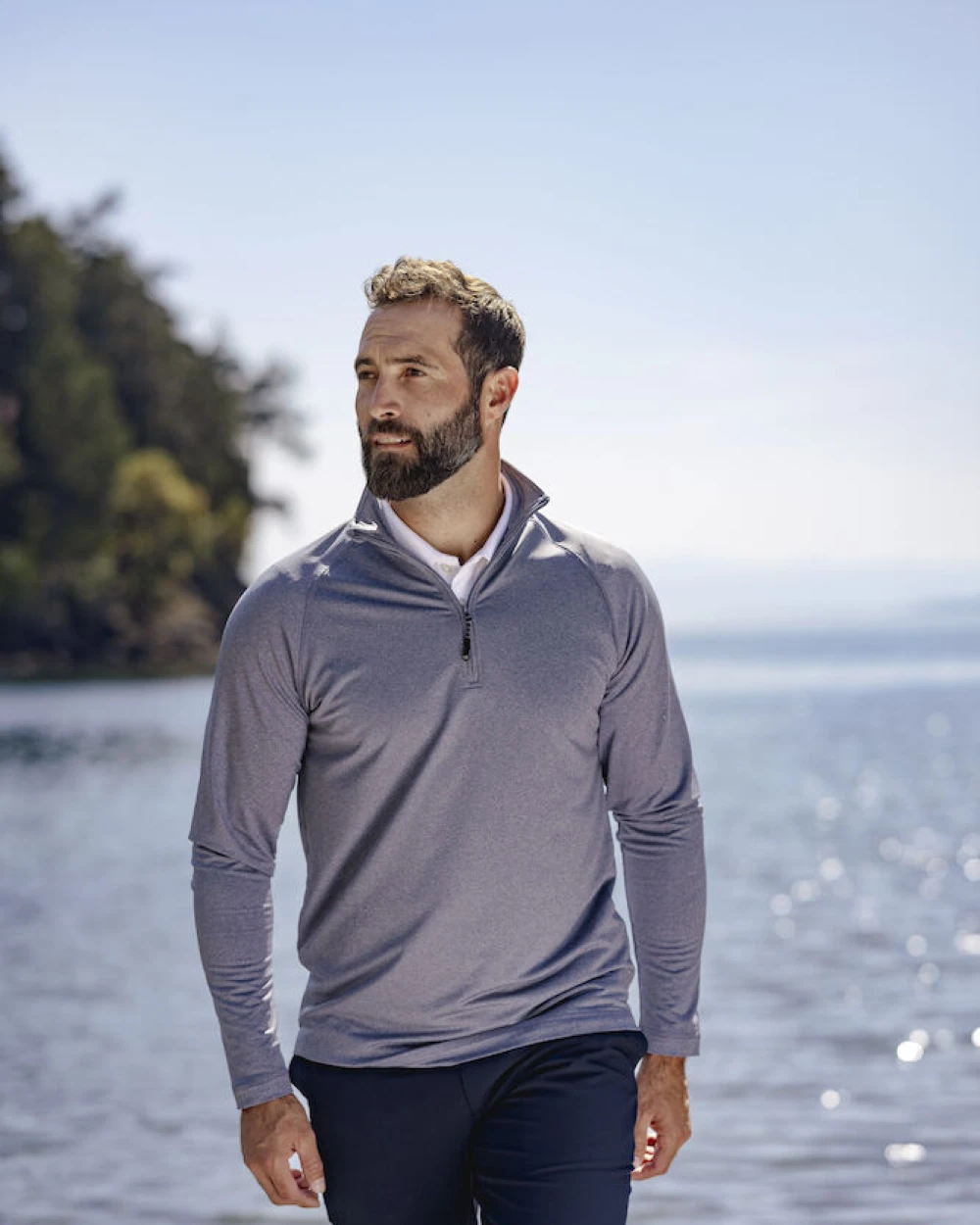 Sweaters & hoodies CUTTER & BUCK Coos Bay Half Zip Heren voor bedrukking &amp; borduring