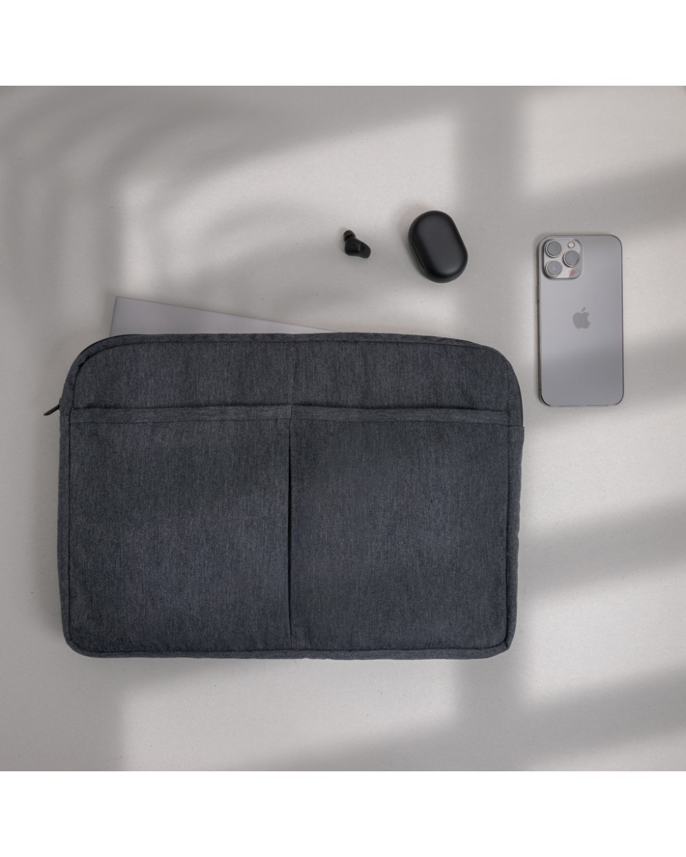 Sacs & Bagagerie personnalisable 4DO Pochette ordinateur 15,6'' en coton recyclé AWARE™ Laluka