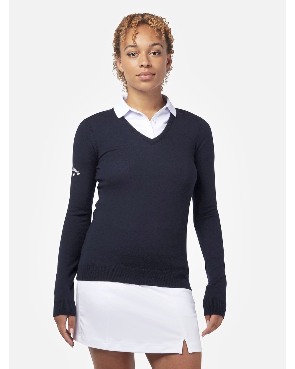 CALLAWAY Ladies V-Neck Merino Sweater Pullovers personalisierbar